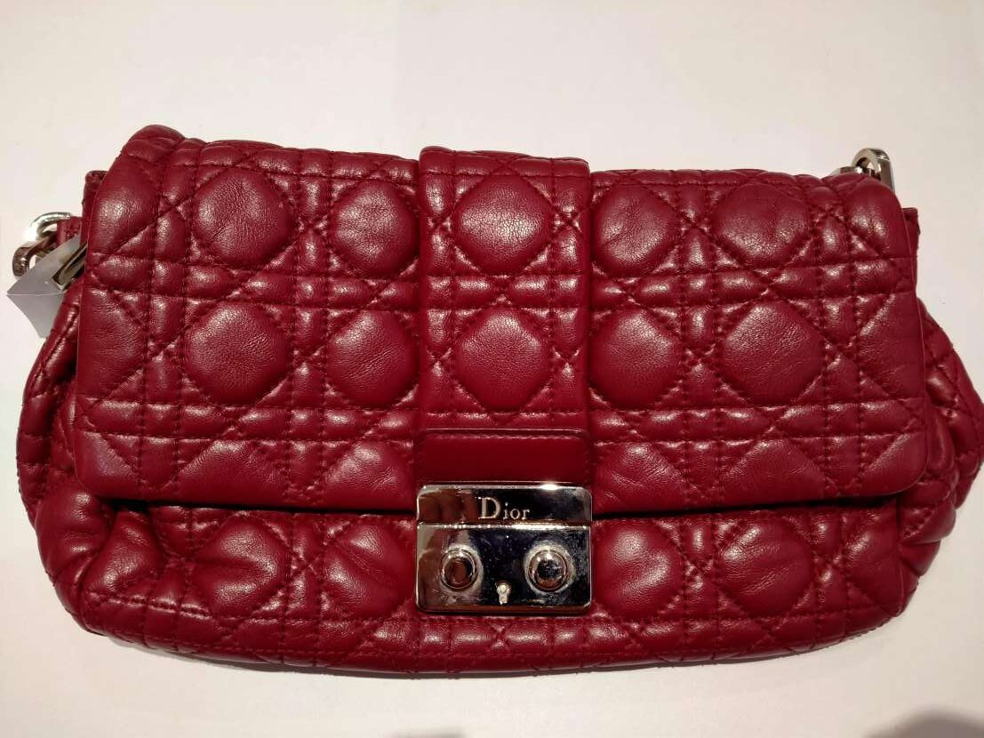 Christian Dior Cannage New Lock red bag